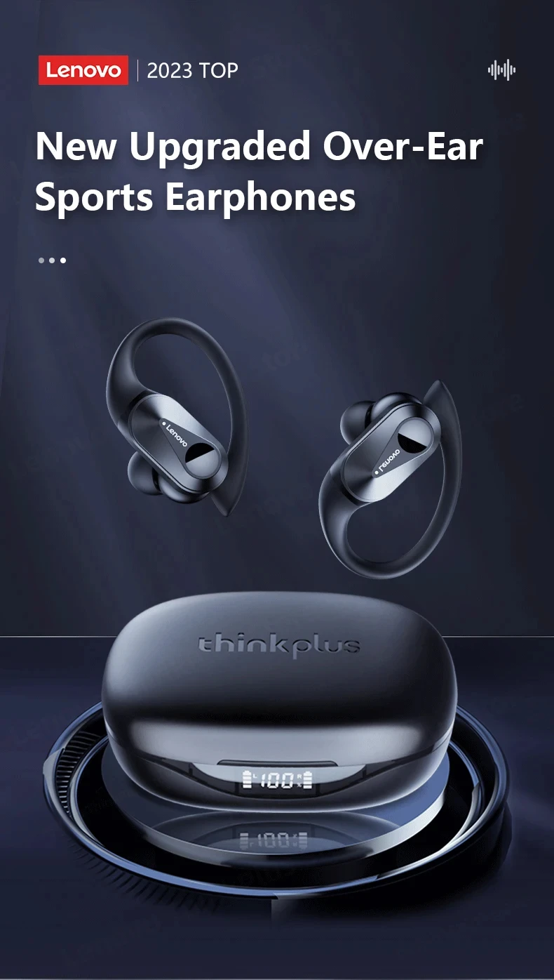 Lenovo Original LP75 TWS Bluetooth 5.3 Headphones Wireless Music Earphones LED Digital Display Noise Reduction Game Earbuds New - Image 14