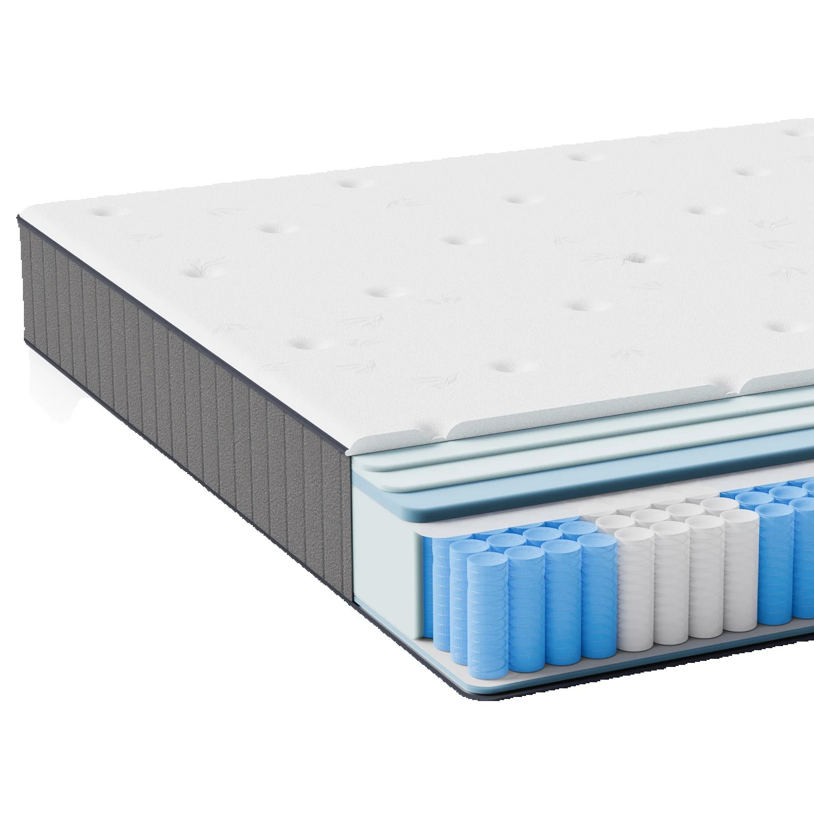 Pocket spring core mattress 25cm H3 - 7 zones with diatom foam & orthopedic support - Image 7