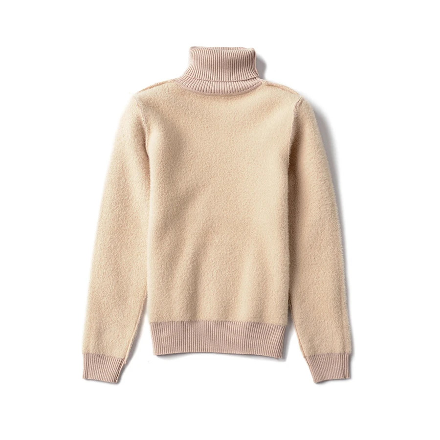 Sweater For Women Winter Thicken Turtleneck Slim Knit Pullover New Warm Plush Velvet Lined Knitwear Jumper Tops Casual Poleras - Image 30