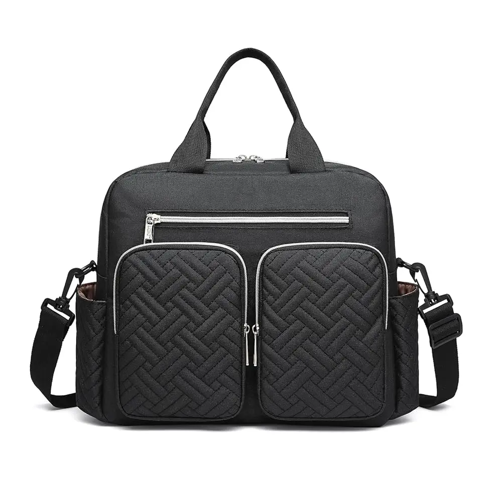 KONO Baby Diaper Bag Stylish & Walkable for Mom and Dad travel bag with Insulated Pockets for Vials & Snacks - Image 10