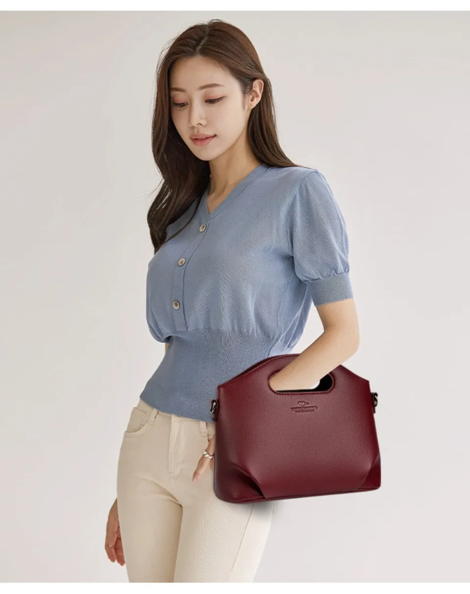 Genuine Brand Luxury Handbags Women Bags Designer Top Quality Soft Leather Small Casual Tote Bags For Women Shoulder Bag Winter - Image 26