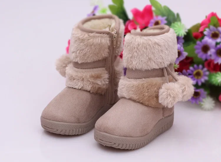 Girls Snow Boots 2023 Winter Comfortable Thick Warm Kids Boots Lobbing Ball Thick Children Autumn Cute Boys Boots Princess Shoes - Image 19
