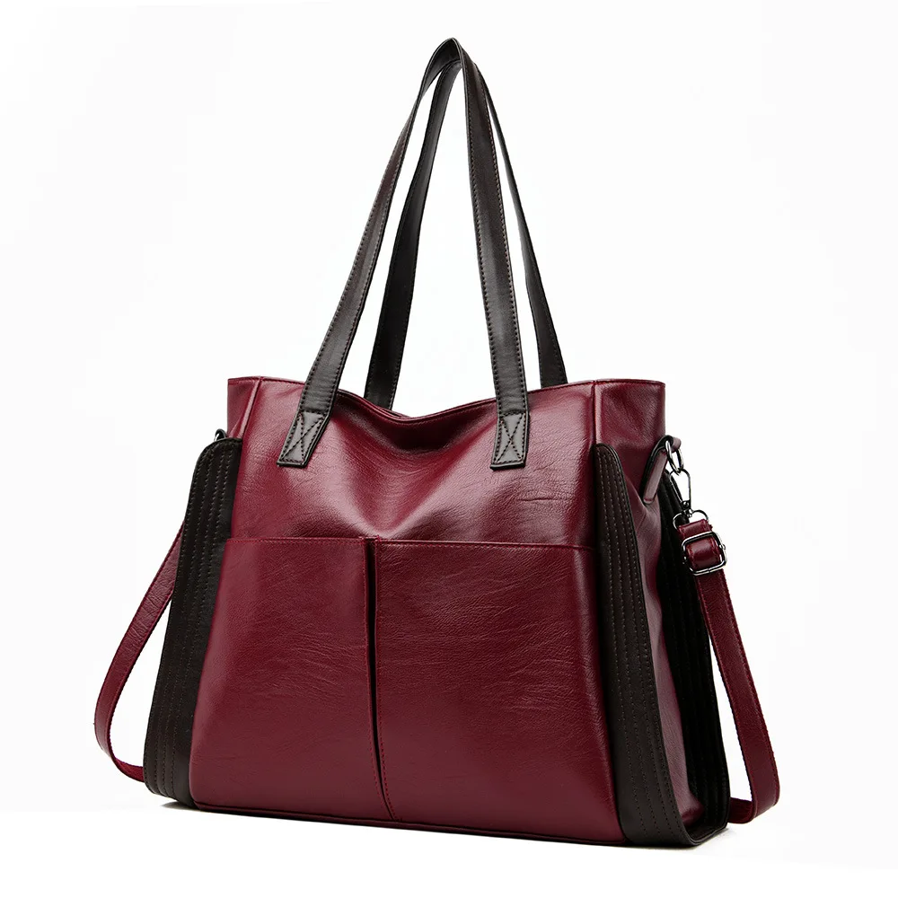Large Capacity Handbags Women Soft Leather Shoulder Crossbody Bag Ladies Bucket Bags Retro Tote Luxury Satchel Handbag and Purse - Image 8