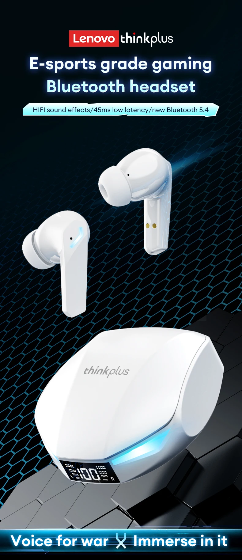Lenovo XT53 Translation Earphones TWS Bluetooth HD Voice Calls Noise Reduction Headset for Office Travel AI Translator Earbuds - Image 5