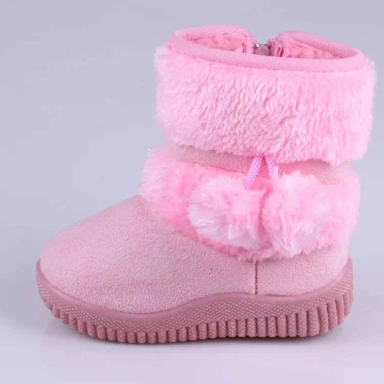 Girls Snow Boots 2023 Winter Comfortable Thick Warm Kids Boots Lobbing Ball Thick Children Autumn Cute Boys Boots Princess Shoes - Image 3