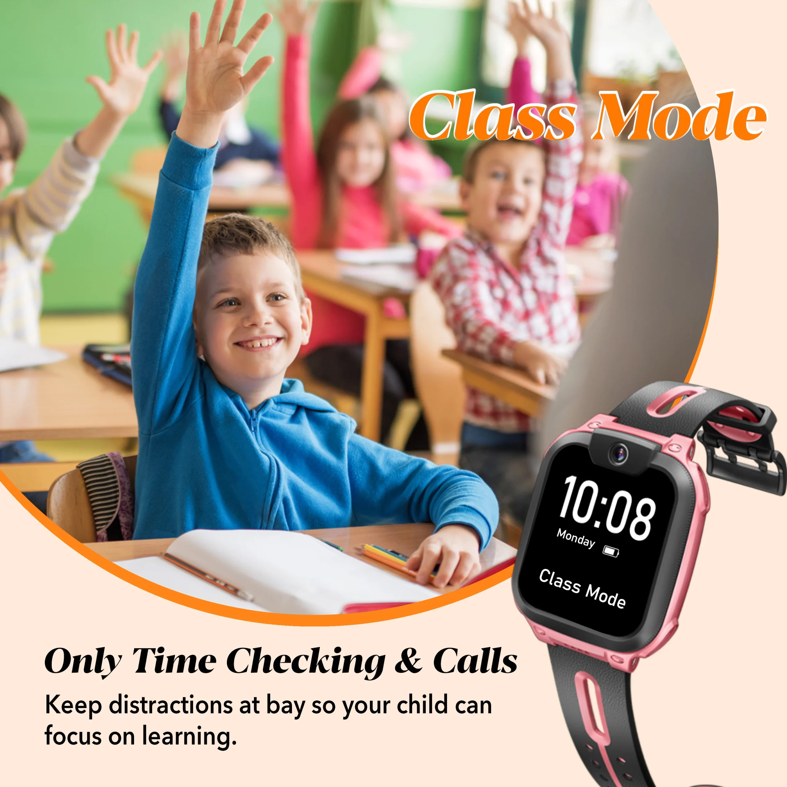 imoo Z1 Watch Phone 4G Smartwatch 1.3‘’ Screen 2MP Wide-angle Camera Voice Messages GPS SOS IPX8 BT4.2 HD Video Call For Kids - Image 3
