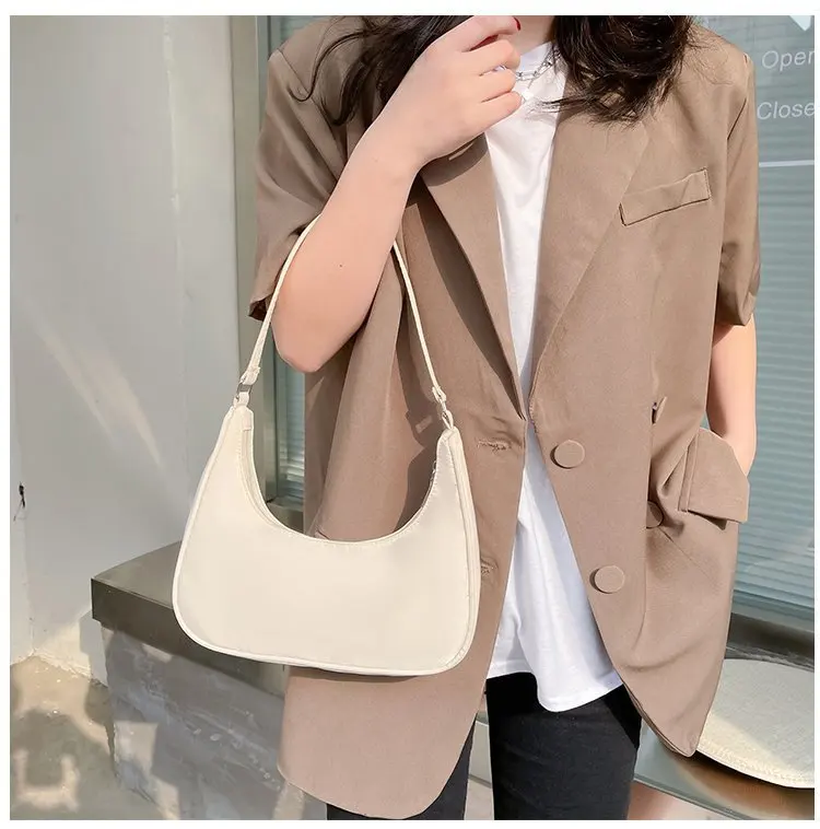 Fashionable Shoulder Underarm Bag Light Small Solid Color Satchel Stylish Women Tote Bag, Suitable for Daily Work Outdoor Party - Image 19