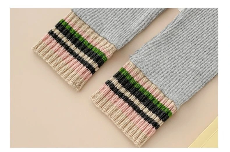 Ribbed Leggings Women High Waist Slim Thermal Wear Leggings Season Wool Pants for Fall Winter Fashion Striped Warm Pants - Image 21