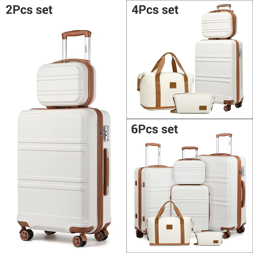 KONO 2/4/6-piece beauty case box cosmetics case hand luggage toilet bag travel bag luggage set - Image 8