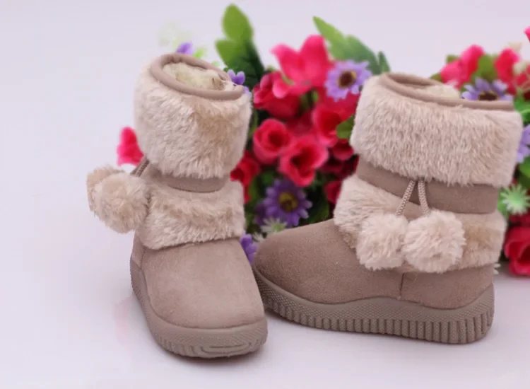 Girls Snow Boots 2023 Winter Comfortable Thick Warm Kids Boots Lobbing Ball Thick Children Autumn Cute Boys Boots Princess Shoes - Image 17