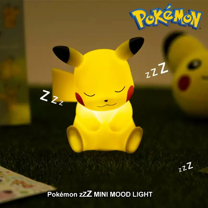 Genuine Pokemon elf Night Light Figure Pikachu Eevee Psyduck Bulbasaur Jirachi Bedside Lamp Bedrooms Children Toys Christmas Gif - Image 2