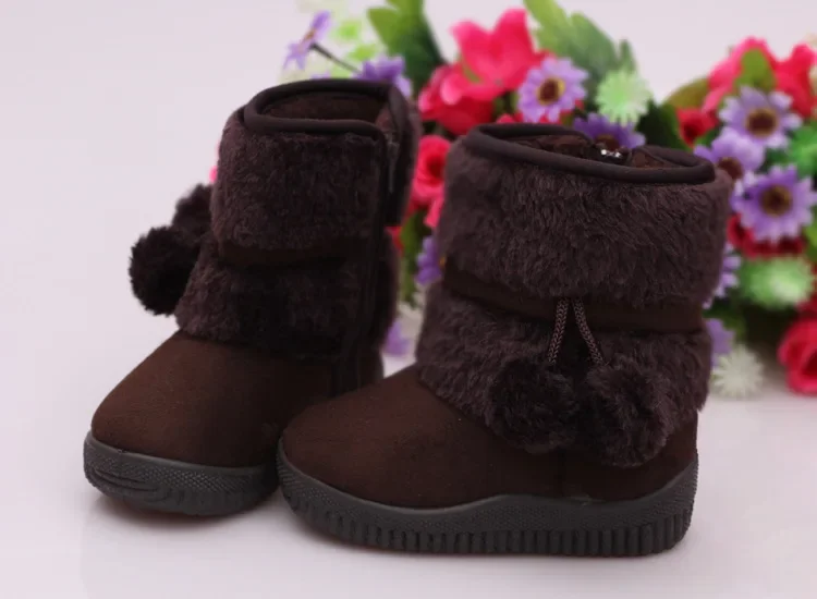 Girls Snow Boots 2023 Winter Comfortable Thick Warm Kids Boots Lobbing Ball Thick Children Autumn Cute Boys Boots Princess Shoes - Image 24