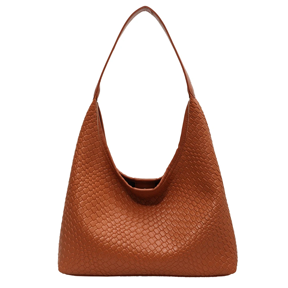 Stylish Women Large Shoulder Bag with Pouch Trendy PU Woven Tote Satchel Bag for Everyday Use and Shopping - Image 18