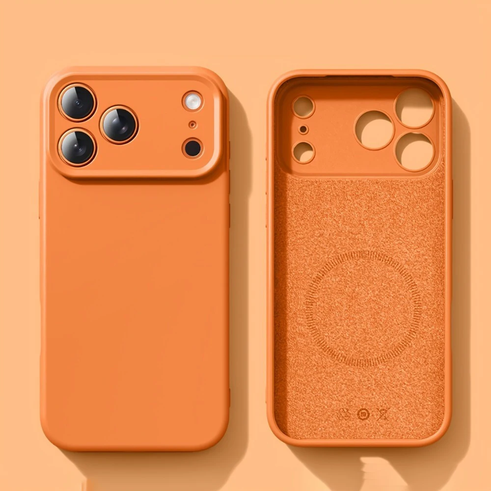 New Liquid Magnetic Silicone Phone Case For iPhone 17 16 15 14 13 12 Pro Max 16 Plus 17Pro 17 Air For Magsafe Soft Bumper Cover - Image 2