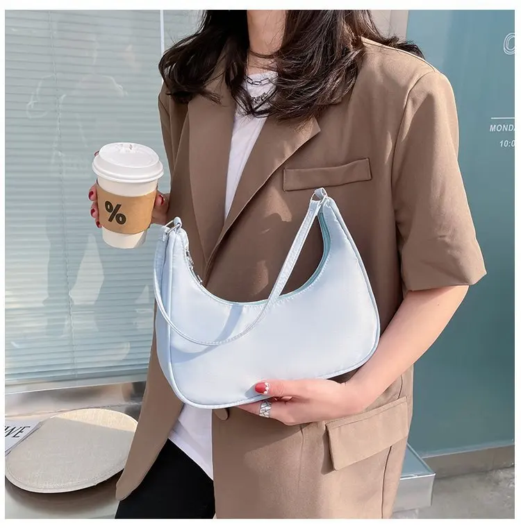 Fashionable Shoulder Underarm Bag Light Small Solid Color Satchel Stylish Women Tote Bag, Suitable for Daily Work Outdoor Party - Image 24