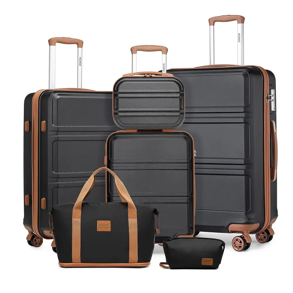 KONO 2/4/6-piece beauty case box cosmetics case hand luggage toilet bag travel bag luggage set - Image 31