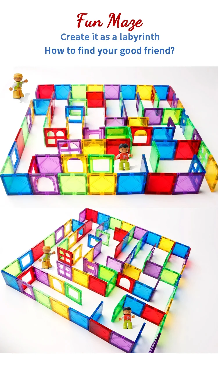 100PCS educational toy magnetic building blocks kids DIY building sets star diamond magnetic tiles for kids Christmas gift - Image 12