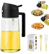 2IN1 Oil Dispenser 1-2PCS Mister 500ML Spray Plastics Oil Spray Bottle with 2pcs Brush Spray Pour Cooking Spritzer BBQ Bottle - Image 31