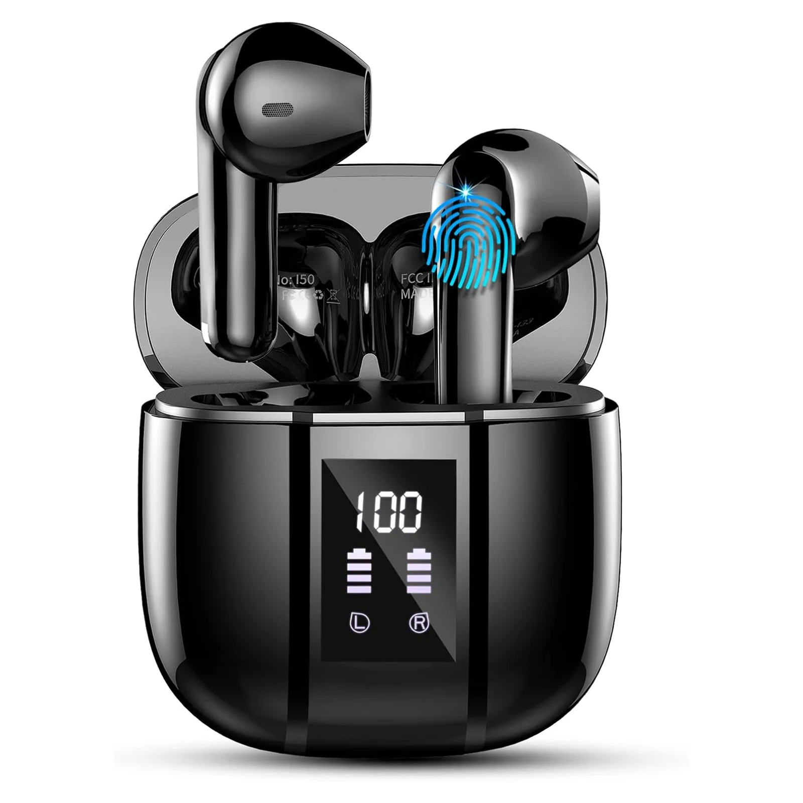 Wireless Earbuds, Bluetooth 5.3 Headphones In Ear with 4 ENC Mics, 42H Playtime LED Display Wireless Earphones. - Image 5