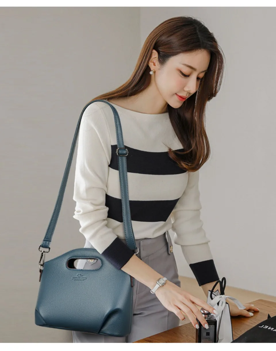 Genuine Brand Luxury Handbags Women Bags Designer Top Quality Soft Leather Small Casual Tote Bags For Women Shoulder Bag Winter - Image 29