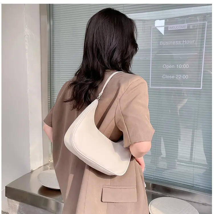 Fashionable Shoulder Underarm Bag Light Small Solid Color Satchel Stylish Women Tote Bag, Suitable for Daily Work Outdoor Party - Image 21