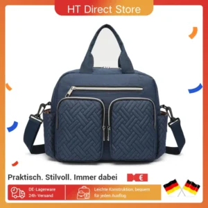 KONO Baby Diaper Bag Stylish & Walkable for Mom and Dad travel bag with Insulated Pockets for Vials & Snacks