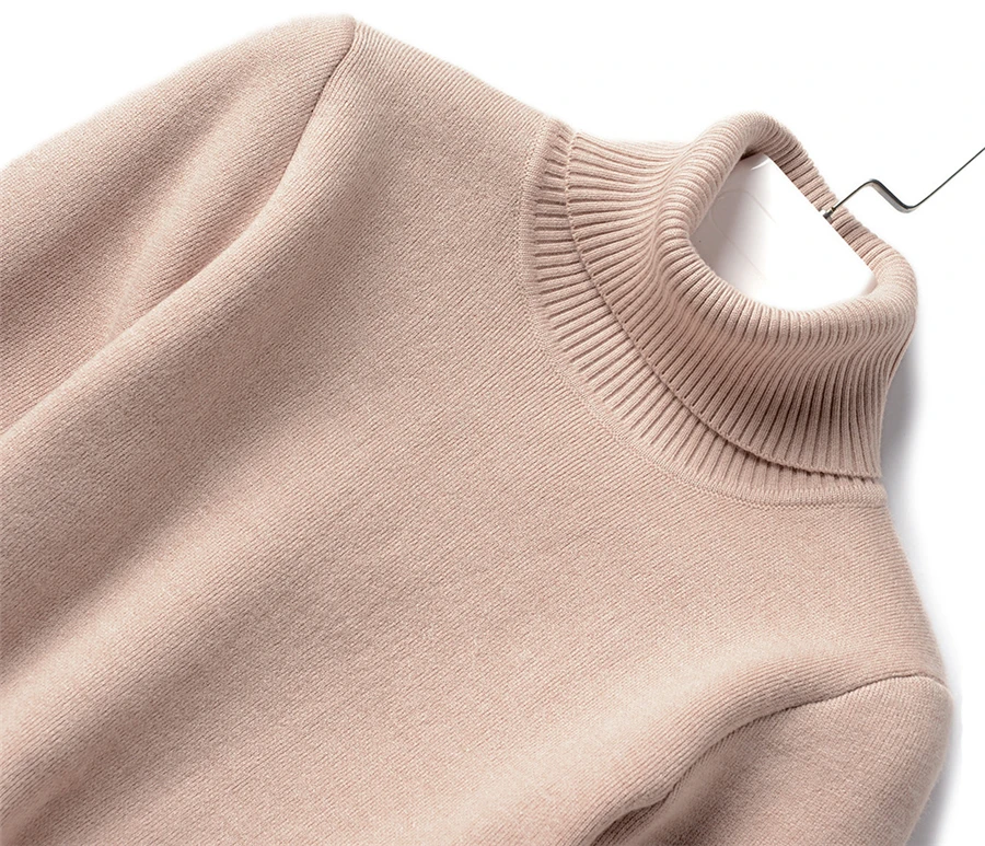 Sweater For Women Winter Thicken Turtleneck Slim Knit Pullover New Warm Plush Velvet Lined Knitwear Jumper Tops Casual Poleras - Image 31