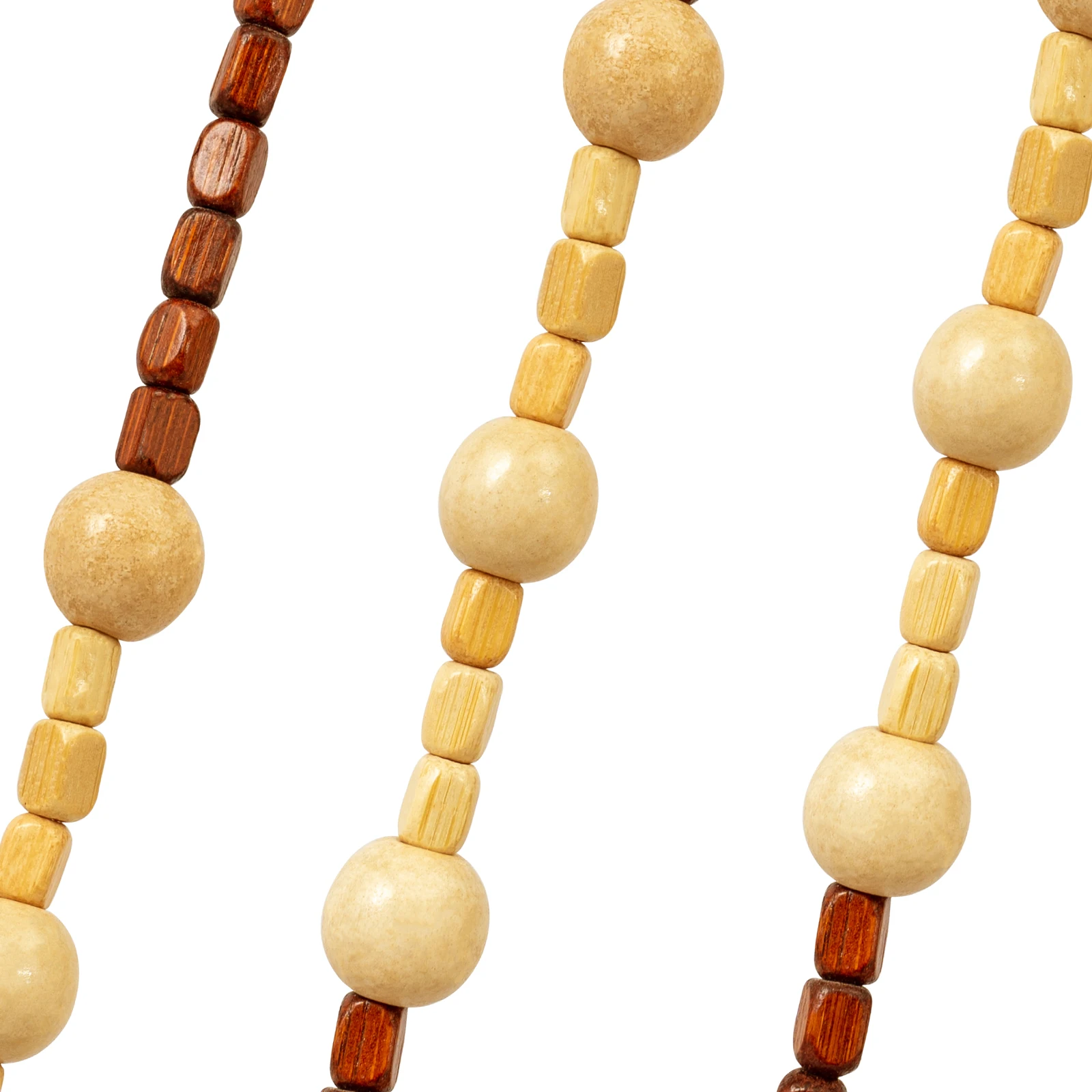 Wooden Bead Curtain 35.4*68.9IN Size 27 Lines Retro Design No-Punch Installation for Living Room Bedroom Door Window Decoration - Image 18