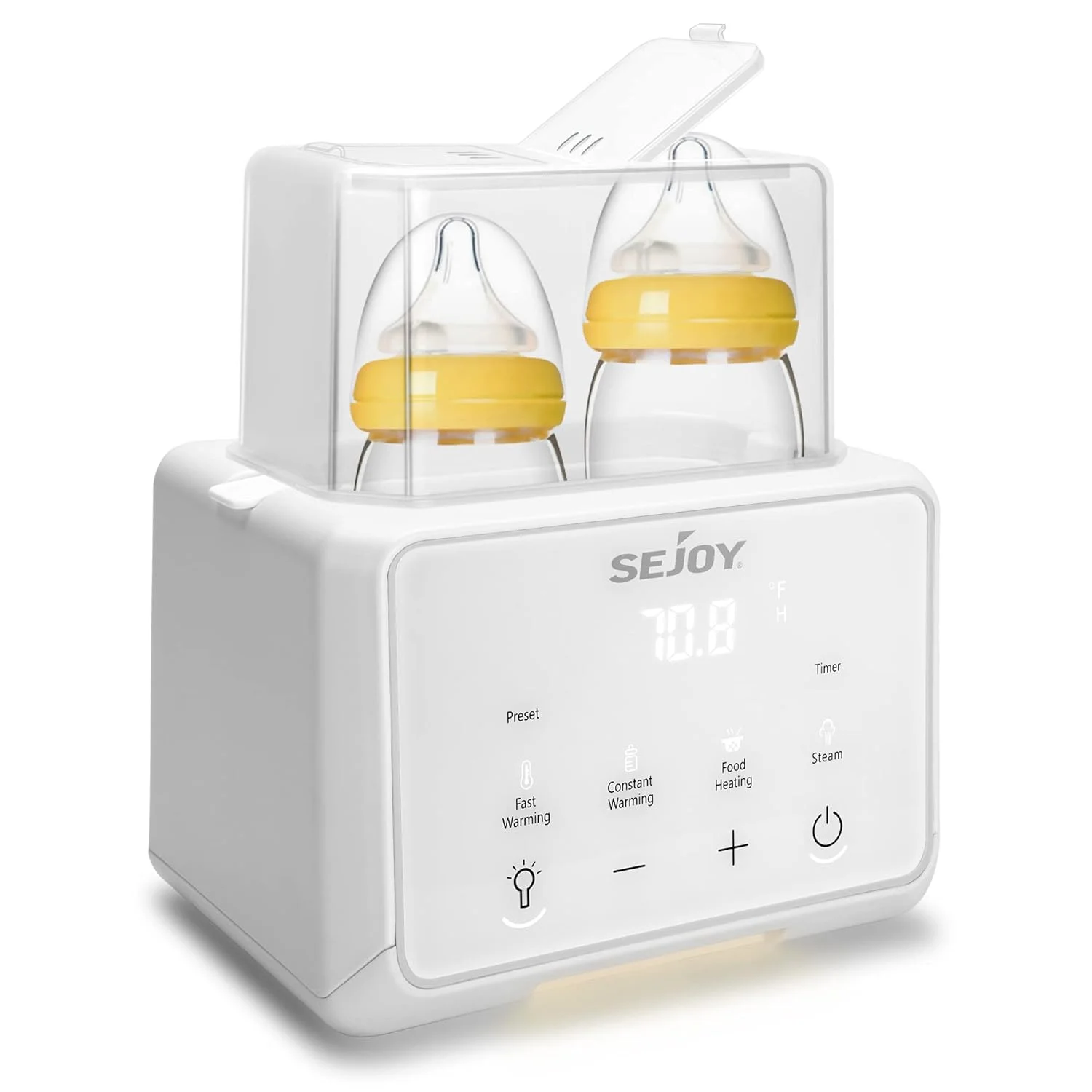 SEJOY Bottle Warmer, 6 in 1,breastmilk and Formula Milk Warmer, Baby Food Heating, Baby Water Warmer, Breast Feeding Essentials - Image 5