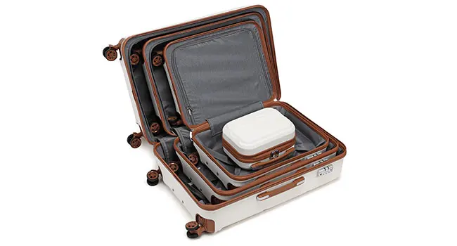 KONO 2/4/6-piece beauty case box cosmetics case hand luggage toilet bag travel bag luggage set - Image 33