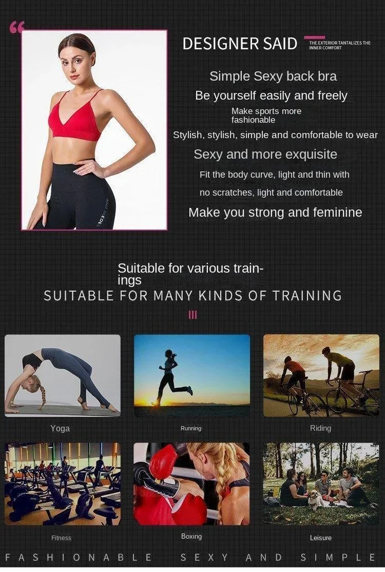 V Neck Seamless Triangle Cup Bra Camisole Underwear Wrapped Chest Women S M L Breathable Gather Up Sports Fitness Yoga Casual - Image 17