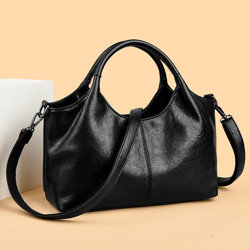 High Quality Large capacity Leather Women Tote Bag Designer Soft Leather Ladies Shoulder Crossbody Bag Fashion Female Handbags - Image 17