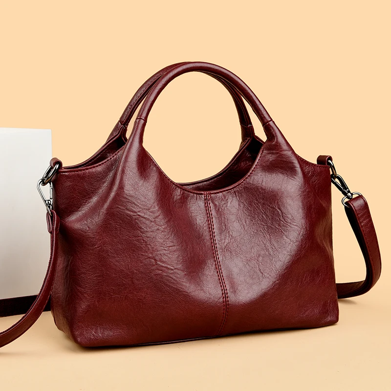High Quality Large capacity Leather Women Tote Bag Designer Soft Leather Ladies Shoulder Crossbody Bag Fashion Female Handbags - Image 18
