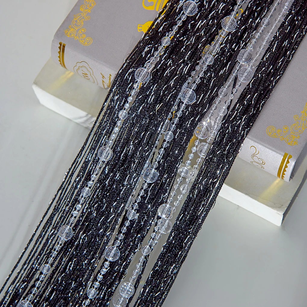 Crystal Beaded String Curtains Screen String Divider Blind Flash Line Shiny Tassel String Door Curtain for Living Door Window - Image 12