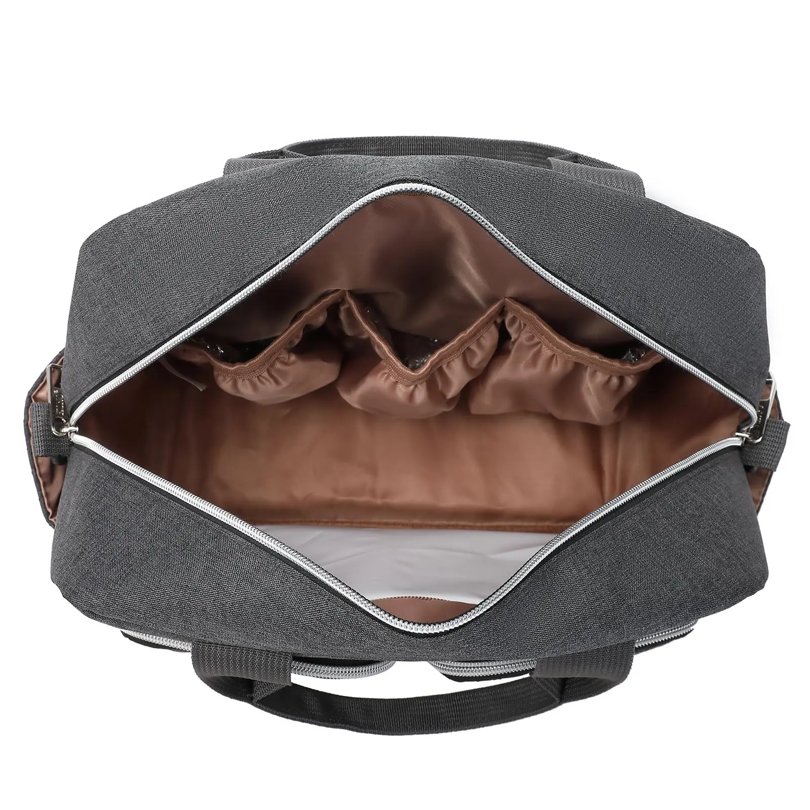 KONO Baby Diaper Bag Stylish & Walkable for Mom and Dad travel bag with Insulated Pockets for Vials & Snacks - Image 6