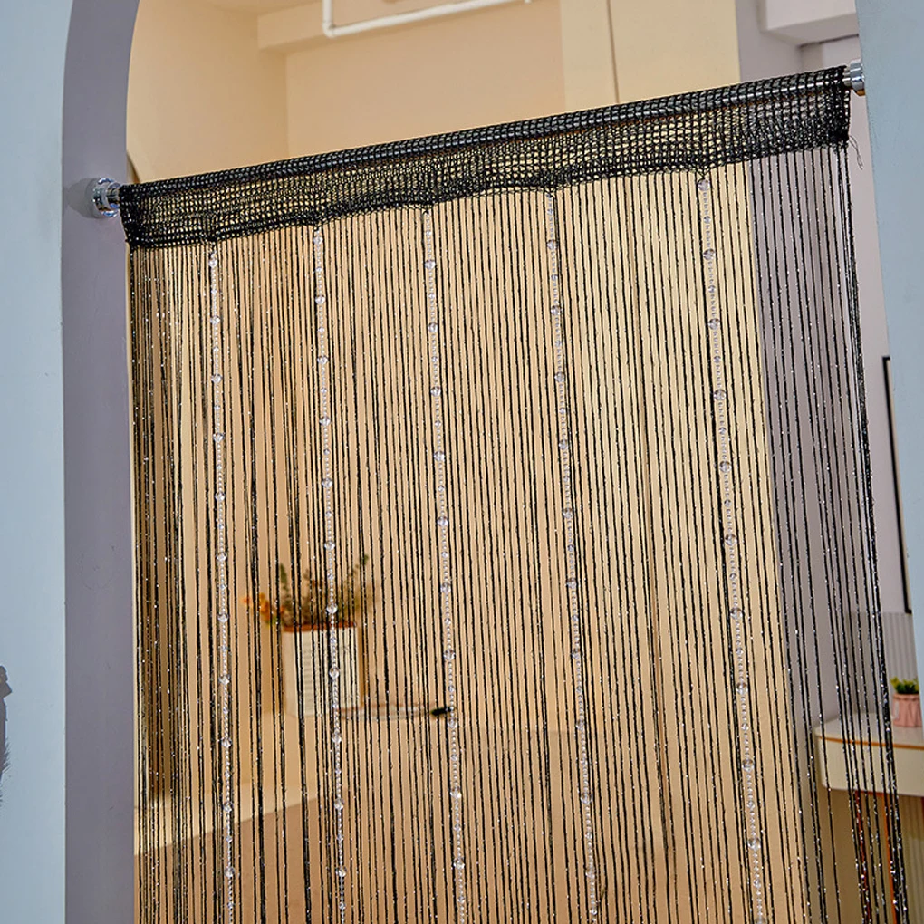 Crystal Beaded String Curtains Screen String Divider Blind Flash Line Shiny Tassel String Door Curtain for Living Door Window - Image 10