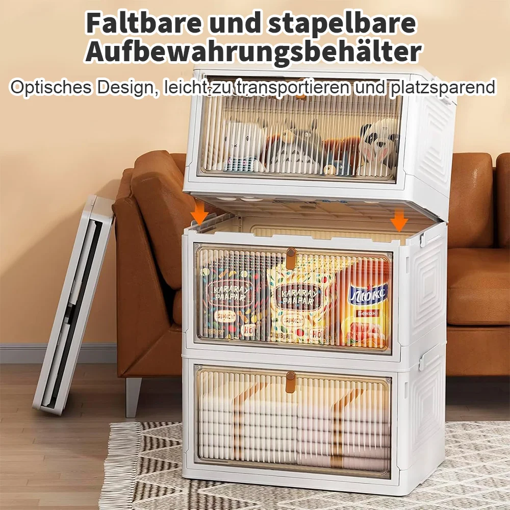 2/4/5 Tier Foldable Storage Box with Lid Collapsible Storage Shoes Rack Organizers Household Organizer Box with Wheels - Image 11