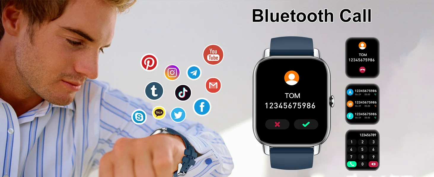 Smart Watch, 1.85" Smartwatch for IP68 Waterproof, 110+ Sport Modes, Fitness Activity Tracker, Heart Rate Sleep Monitor. - Image 13
