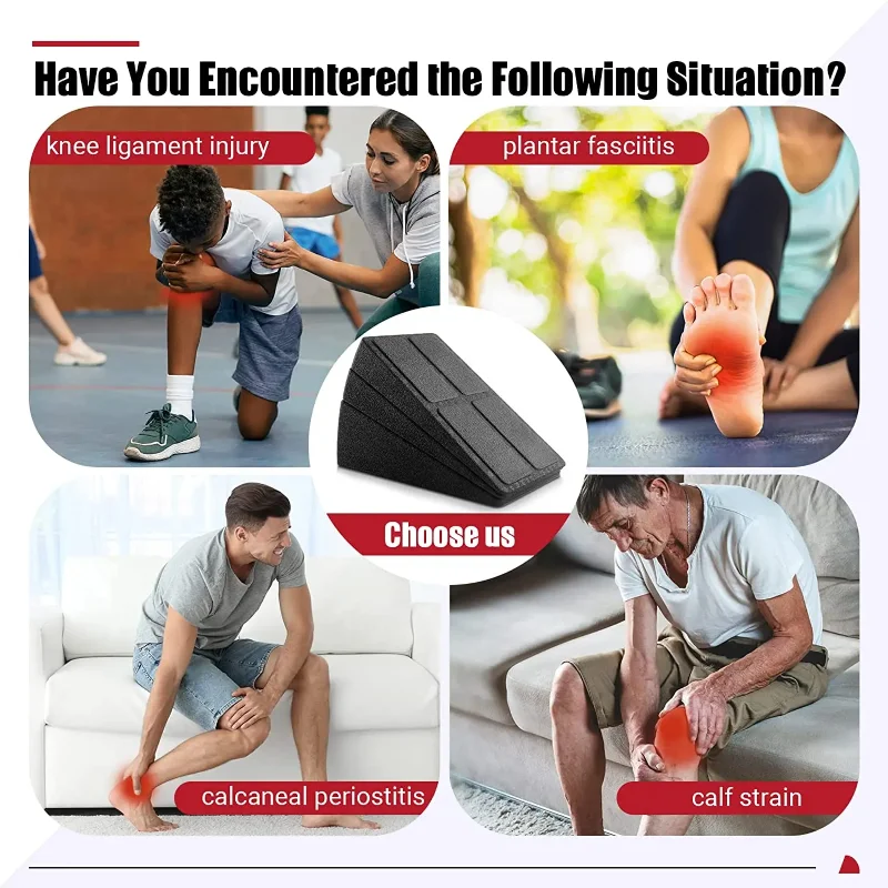 3Pcs/Set Yoga Bricks Squat Wedge Blocks Block Ramp Deadlift Slant Board Adjustable Non-Slip Calf Foot Stretcher For Exercise Gym - Image 4