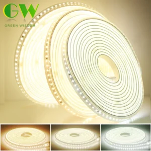 Soft Flexible 220V LED Strip Not Dazzling 120LEDs/m 8W/m with EU Plug and Switch Waterproof High Brightness LED Strip Light