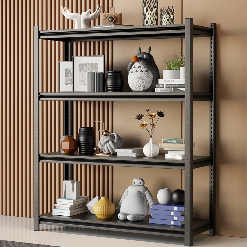 3/4 Tier storage rack Shelving Heavy Duty, Adjustable supermarket shelves carbon steel warehouse racks household storage racks - Image 11