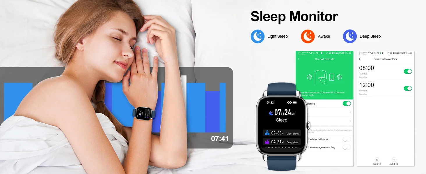 Smart Watch, 1.85" Smartwatch for IP68 Waterproof, 110+ Sport Modes, Fitness Activity Tracker, Heart Rate Sleep Monitor. - Image 9