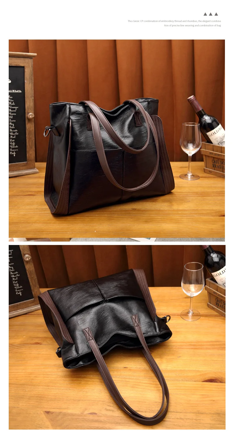 Large Capacity Handbags Women Soft Leather Shoulder Crossbody Bag Ladies Bucket Bags Retro Tote Luxury Satchel Handbag and Purse - Image 17
