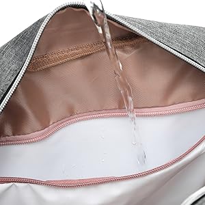 KONO Baby Diaper Bag Stylish & Walkable for Mom and Dad travel bag with Insulated Pockets for Vials & Snacks - Image 19